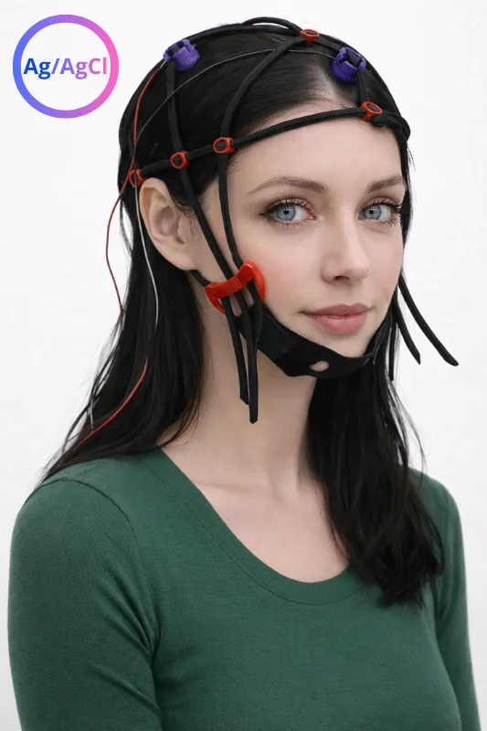 Free-Cap 2-Kanal-EEG-Haube, semitrocken, Ag/AgCl