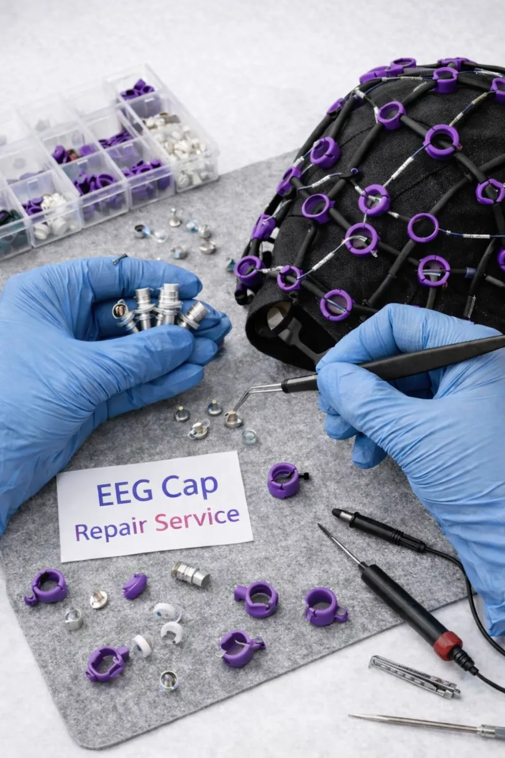 Reparaturservice für EEG-Hauben